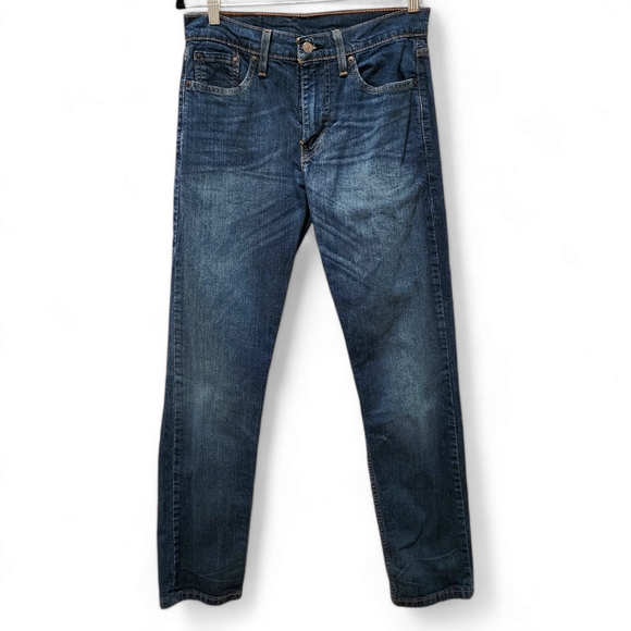 LEVIS 502 Taper Fit Dark Wash Denim Jeans, 29 X 32 - Picture 1 of 7